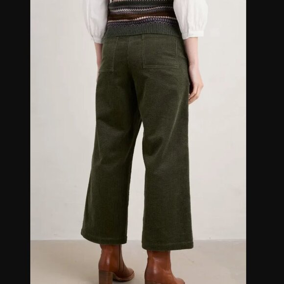 Seasalt Cornwall Asphodel Cord Trousers in Highland (olive green) - Picture 4 of 15